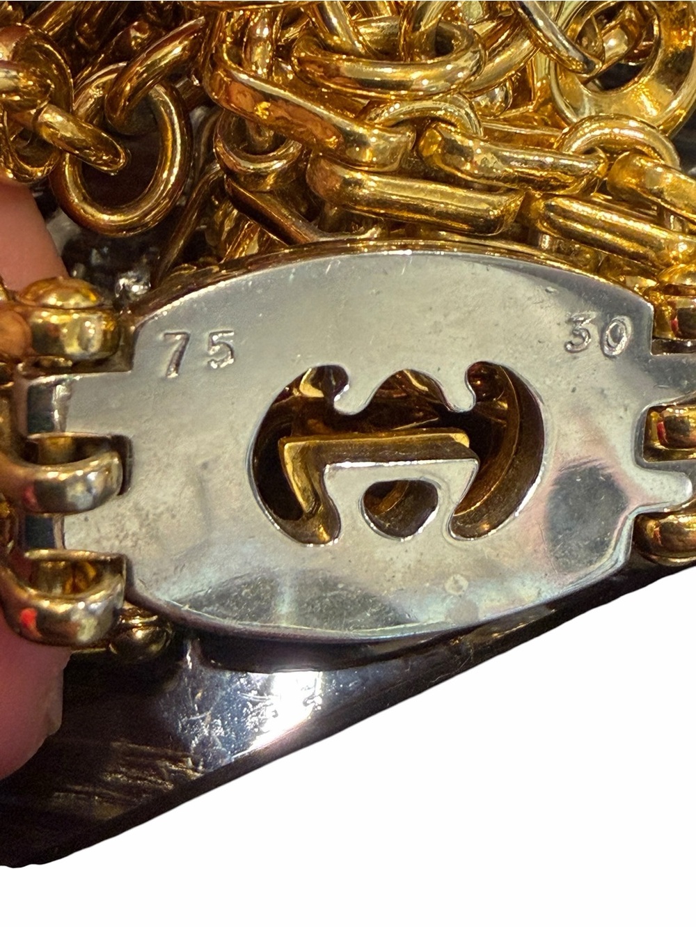 Gucci Gold-Tone Double G Pendant Chain Necklace - Picture 12 of 12